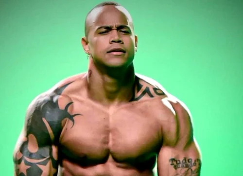 Léo Santana posa sem camisa e