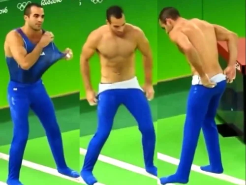 Olimpíadas: Ginasta do Nudes 