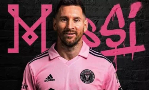 Messi com a Mamadeira Cheia de